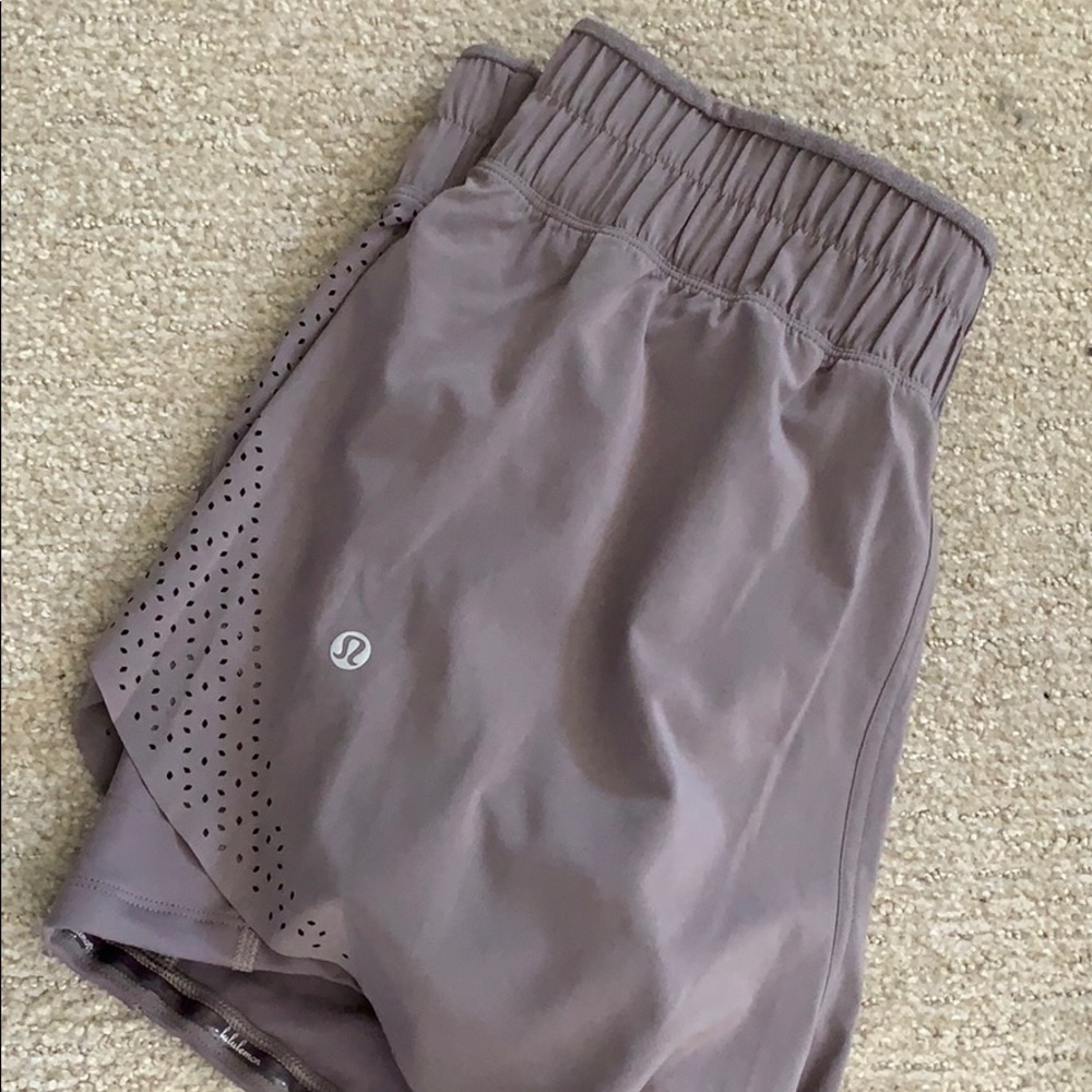 Dusty purple lululemon shorts